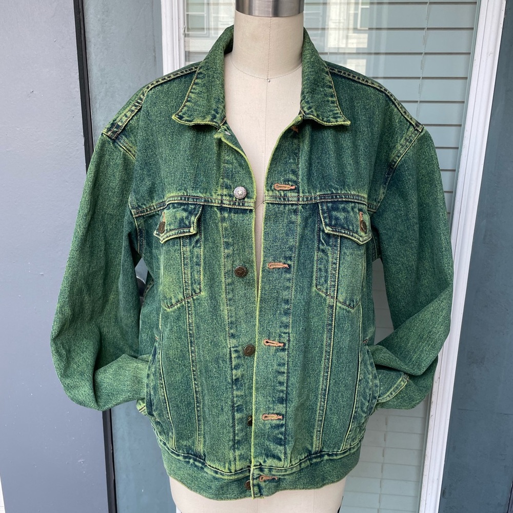 nasty gal 🍀 vintage dye-ing to see ya denim jacket